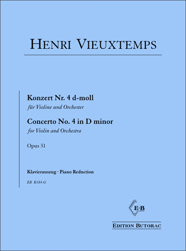 Cover - Vieuxtemps, Concerto No. 4 in D minor op. 31